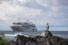 Auf Reede vor Punta Suarez Galapagos (© Silversea Cruises Ltd.)