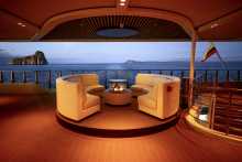 Außenbereich Explorer Lounge (© Silversea Cruises Ltd.)