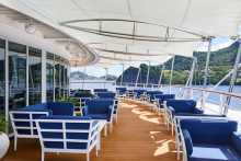 Panorama Lounge Außenbereich (© Silversea Cruises Ltd.)